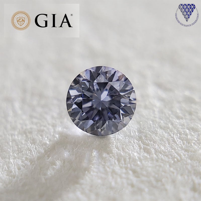 0.03 Carat Fancy Gray Violet GIA Natural Loose Diamond 天然 グレイ 