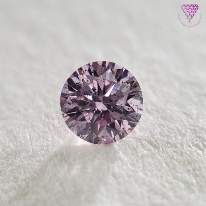 0.133 Carat Fancy Intense Purplish Pink I1 Natural Loose Diamond 天然 ピンク ダイヤモンド Round Shape ルース