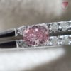 0.063 Carat Fancy Intense Pink VS2 CGL Japan  Natural Loose Diamond 天然 ピンク ダイヤモンド  ルース Oval Shape 6