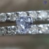 0.027 Carat Light Gray Blue SI1 AGT Japan Natural Loose Diamond 天然 グレイ ブルー ダイヤモンド ルース  Heart Shape 6
