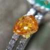 0.16 Carat Fancy Vivid Yellowish Orange GIA Pear Natural Loose Diamond 天然 オレンジ ダイヤモンド  Pear Shape 6