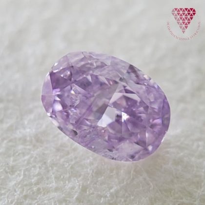 0.049 Carat Fancy Pink Purple I1 CGL Japan Natural Loose Diamond 天然 ピンク パープル ダイヤモンド ルース Oval Shape