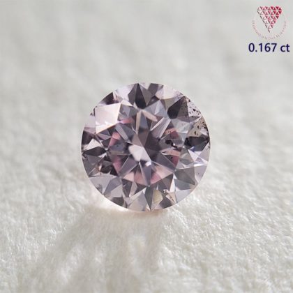0.167 Carat Fancy Light Pink SI2 CGL Japan Natural Loose Diamond 天然 ピンク ダイヤモンド Round Shape