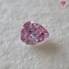 0.032 Carat Fancy Purplish Pink  SI2 CGL Japan  Natural Loose Diamond 天然 ピンク ダイヤモンド Pear Shape 2
