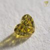 0.150 Carat Fancy Vivid Yellow SI1 CGL Japan Natural Loose Diamond 天然 イエロー ダイヤモンド ルース  Heart Shape シェイプ 2