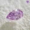 0.133 Carat Fancy Intense Pinkish Purple SI2 CGL Japan Natural Loose Diamond 天然 パープル ダイヤモンド  ルース  Pear Shape 2