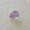 0.064 Carat Fancy Purple Pink SI2 Natural Loose Diamond 天然 ピンク ダイヤモンド Pear Shape ルース 2