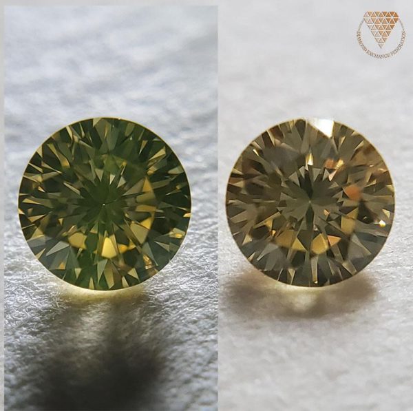 0.217 Carat Fancy Light Orangy Yellow SI1 Natural Loose Diamond 天然 ダイヤモンド