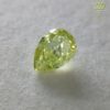 0.549 Carat Fancy Intense Green Yellow  Natural Loose Diamond 天然  イエロー ダイヤモンド ルース Pear Shape 2