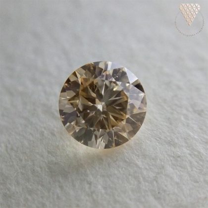 0.249 Carat Fancy Light Orangy Yellow SI1 Natural Loose Diamond 天然 ダイヤモンド