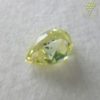 0.549 Carat Fancy Intense Green Yellow  Natural Loose Diamond 天然  イエロー ダイヤモンド ルース Pear Shape 4