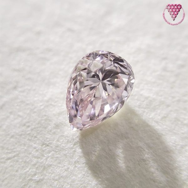 0.211 Carat Light Pink SI1 CGL Japan Natural Loose Diamond 天然 ピンク ダイヤモンド Pear Shape