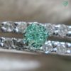 0.03 Carat Fancy Intense Green GIA  Natural Loose Diamond 天然 グリーン ダイヤモンド Cushion Shape 5