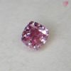 0.077 Carat Fancy Vivid Purplish Pink VS2 CGL Japan Natural Loose Diamond 天然 ピンク ダイヤモンド ルース Cushion Shape 2