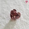 0.114 Carat Fancy Deep Pink SI1 CGL Japan Natural Loose Diamond 天然 ピンク ダイヤモンド ルース  Heart Shape 2