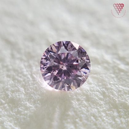 0.136 Carat Fancy Intense Purplish Pink I1 Natural Loose Diamond 天然 ピンク ダイヤモンド Round Shape ルース