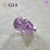 0.191 Carat Fancy Intense Pinkish Purple I1 GIA ＆ CGL 天然 パープル ダイヤモンド  ルース  ペアシェイプ 2