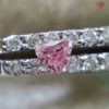 0.028 Carat Fancy Intense  Pink I1 AGT Japan  Natural Loose Diamond 天然 ピンク ダイヤモンド モデファイド  Heart Shape 6