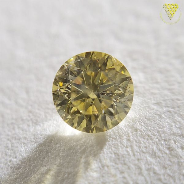 0.518 Carat Fancy Yellow SI2 CGL Japan Natural Loose Diamond 天然 イエロー ダイヤモンド Round Shape