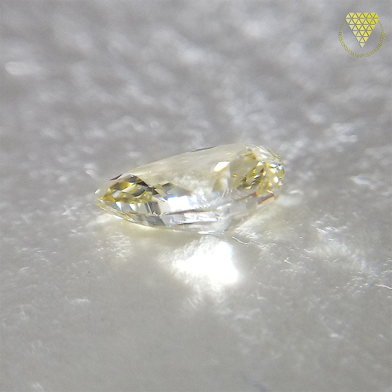 0.278 Carat Fancy Light Yellow SI1 CGL Japan Natural Loose Diamond 天然 イエロー ダイヤモンド ルース ペア シェイプ 2