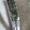 0.135 Carat Fancy Gray Green VS2 CGL Japan Natural Loose Diamond 天然 グレイ グリーン ダイヤモンド ペア シェイプ 6