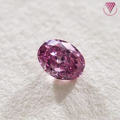 0.037 Carat Fancy Vivid Purplish Pink VVS2 CGL Japan Natural Loose Diamond 天然 ピンク ダイヤモンド ルース Oval Shape ヴィヴィッド パープリッシュ ピンク ダイヤモンド