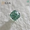 0.03 Carat Fancy Intense Green GIA  Natural Loose Diamond 天然 グリーン ダイヤモンド Cushion Shape 2
