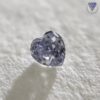 0.027 Carat Light Gray Blue SI1 AGT Japan Natural Loose Diamond 天然 グレイ ブルー ダイヤモンド ルース  Heart Shape 2