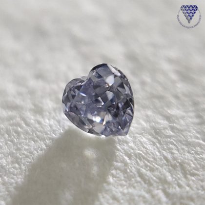 0.027 Carat Light Gray Blue SI1 AGT Japan Natural Loose Diamond 天然 グレイ ブルー ダイヤモンド ルース  Heart Shape