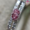 0.058 Carat Fancy Vivid Purplish Pink SI2 CGL Japan Natural Loose Diamond 天然 ピンク ダイヤモンド ルース Pear Shape 6