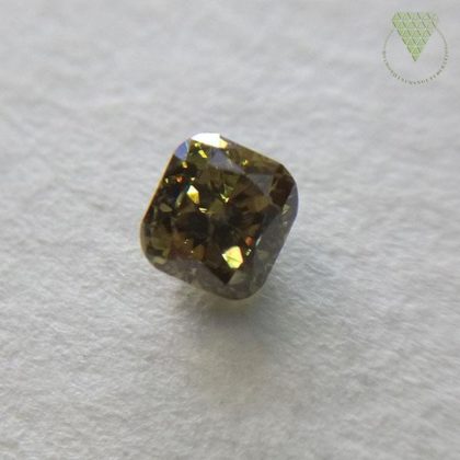 0.273 Carat Fancy Dark Gray Yellow Green SI2 CGL Japan Natural Loose Diamond 天然 グレー イエロー グリーン ダイヤモンド