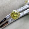 0.089 Carat Fancy Deep Yellow SI1 CGL Japan Natural Loose Diamond 天然 イエロー ダイヤモンド ルース Round Shape 6