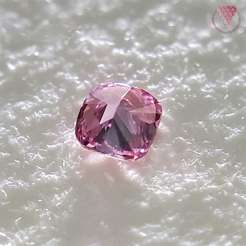 0.029 Carat Fancy Vivid Purplish Pink VS1 Natural Loose Diamond 