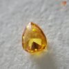 0.16 Carat Fancy Vivid Yellowish Orange GIA Pear Natural Loose Diamond 天然 オレンジ ダイヤモンド  Pear Shape 4