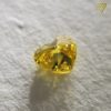 0.150 Carat Fancy Vivid Yellow SI1 CGL Japan Natural Loose Diamond 天然 イエロー ダイヤモンド ルース  Heart Shape シェイプ 3