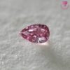 0.058 Carat Fancy Vivid Purplish Pink SI2 CGL Japan Natural Loose Diamond 天然 ピンク ダイヤモンド ルース Pear Shape 2