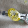 0.521 Carat Fancy Vivid Yellow I1 CGL Japan Natural Loose Diamond 天然 イエロー ダイヤモンド ルース Oval Shape / Oval シェイプ 6