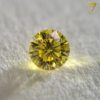 0.089 Carat Fancy Vivid Yellow SI1 CGL Japan Natural Loose Diamond 天然 イエロー ダイヤモンド ルース Round Shape 2