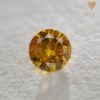0.265 Carat Fancy Vivid Yellow Orange Round Natural Loose Diamond 天然 オレンジ ダイヤモンド Round Shape 2