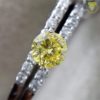 0.118 Carat Fancy Intense Yellow I1 CGL Japan Natural Loose Diamond 天然 イエロー ダイヤモンド ルース Round Shape 6
