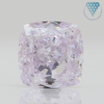 0.51 Carat, Light  Pink Natural Diamond, Cushion Shape, SI1 Clarity, GIA