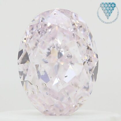 0.40 Carat, Light  Pink Natural Diamond, Oval Shape, I1 Clarity, GIA