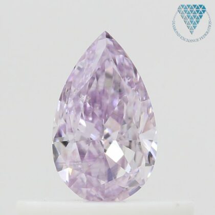 0.211 Ct Fancy Light Purple Pink Heart I1 Agt Japan Natural Loose Diamond Exchange Federation 5