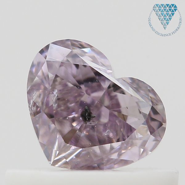 0.51 Carat, Fancy Brownish Purple-Pink Natural Diamond, Heart Shape, I1 Clarity, GIA 2