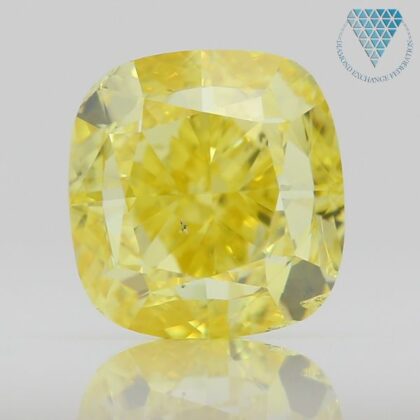 0.50 Carat, Fancy Vivid Yellowish Orange Natural Diamond, Pear Shape, I1 Clarity, GIA 13