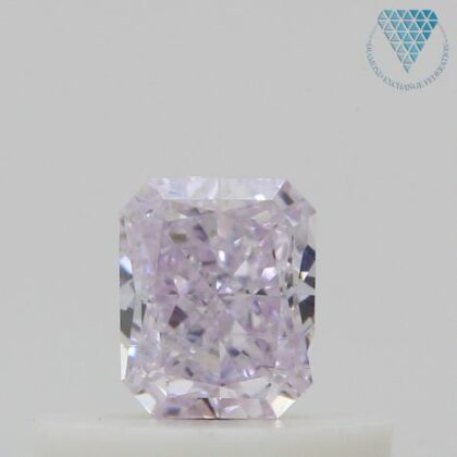 0.30 Carat, Light  Pink Natural Diamond, Radiant Shape, SI1 Clarity, GIA