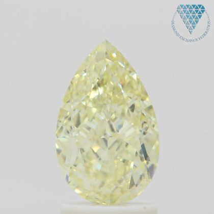 2.00 Carat, Y-Z Natural Diamond, Pear Shape, VS1 Clarity, GIA