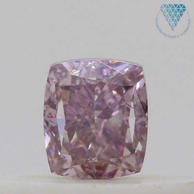 0.25 Carat, Fancy Brownish Purplish Pink Natural Diamond, Cushion Shape, SI2 Clarity, GIA