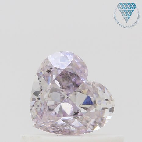 0.51 Carat, Fancy Light  Brown-Purple Natural Diamond, Heart Shape, SI2 Clarity, GIA 2
