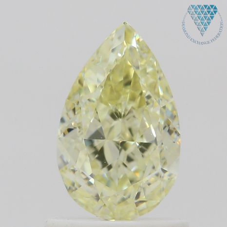 1.12 Carat, W-X Natural Diamond, Pear Shape, VVS2 Clarity, GIA